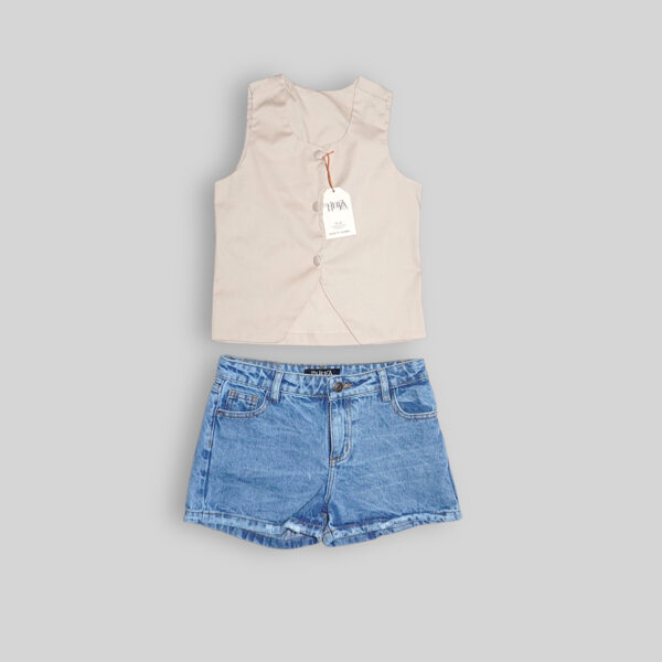 Set de chaleco y short para niña - frescura y estilo en un Solo Outfit - Imagen 4